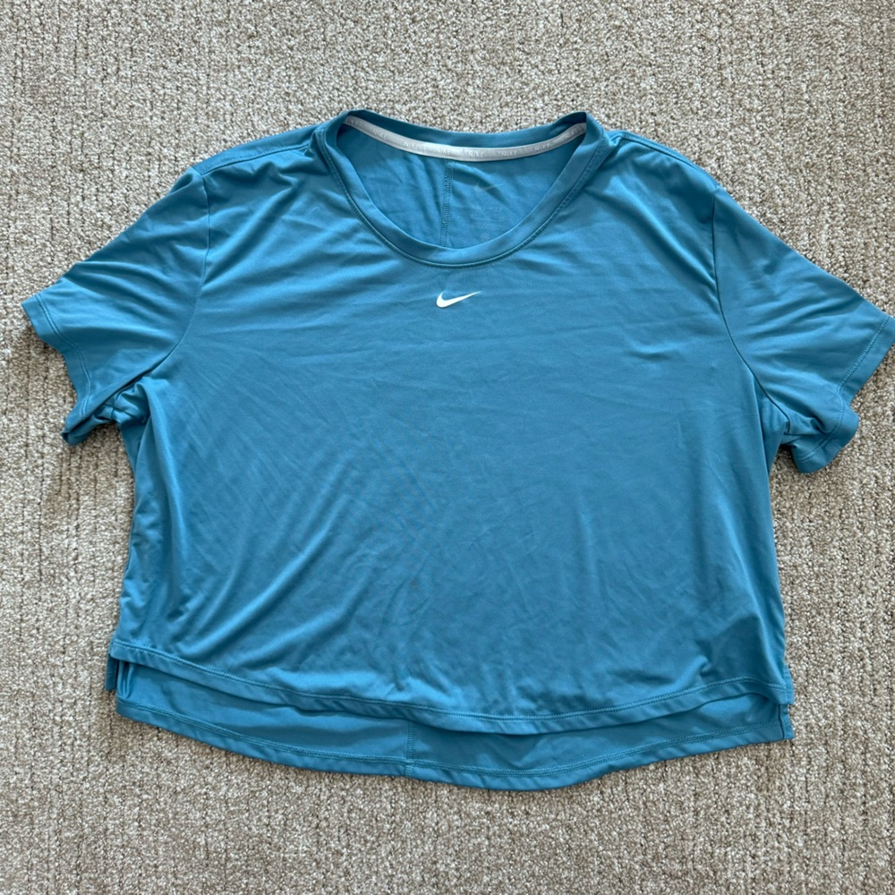 Blue Nike Cropped Top